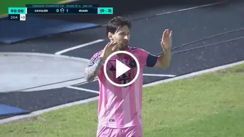 ¡En la última! GOL de Leo Messi y clasificación de Inter Miami ante Cavallier en CONCACAF